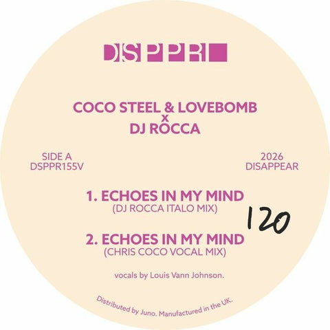 Coco Steel & Lovebomb / DJ Rocca - Echoes In My Mind / Mama Sol Mama Africa Vinyl - Vinyl Record