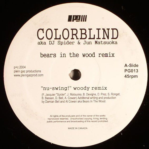 Colorblind aka DJ Spider & Jun Matsuoka - Nu - Swing! Vinyl