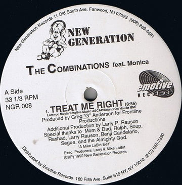 Combinations - Treat Me Right Vinyl Vinly Record