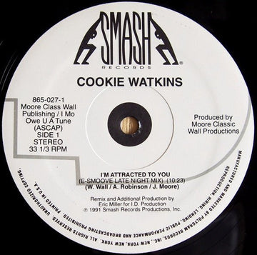 Cookie Watkins - I'm Attracted To You Vinyl Vinly Record
