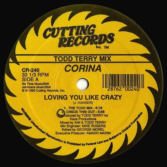 Corina - Loving You Like Crazy Vinyl