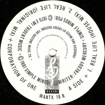 Corporation Of One - The Real Life (House Remix) Vinyl Vinly Record