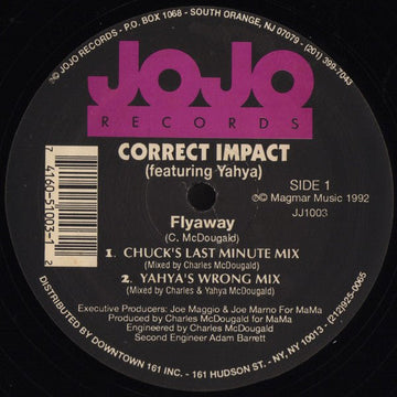 Correct Impact Featuring Yahya - Flyaway Vinyl Vinly Record