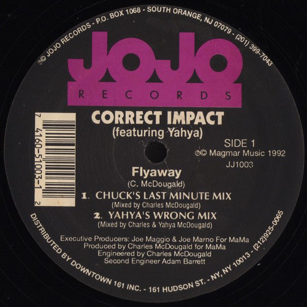 Correct Impact Featuring Yahya - Flyaway Vinyl