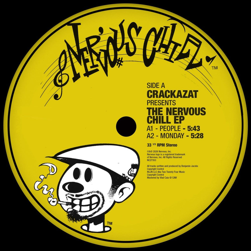 Crackazat - The Nervous Chill EP Vinyl