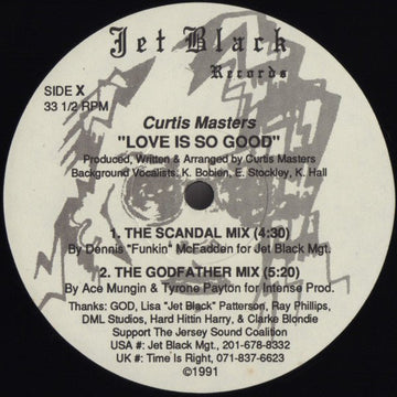 Curtis Masters - Love Is So Good Vinyl Vinly Record