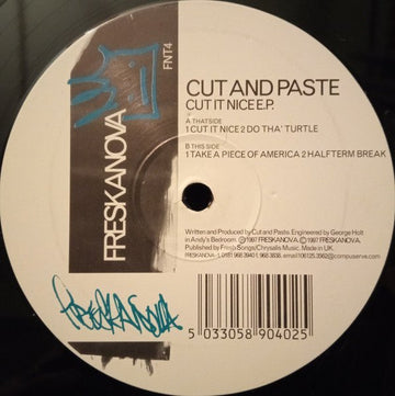 Cut And Paste - Cut It Nice E.P. Vinyl Vinly Record