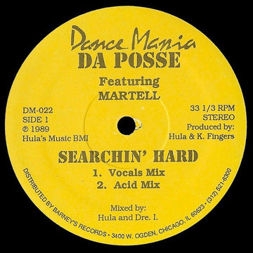 Da Posse Featuring Martell - Searchin' Hard Vinyl Vinly Record