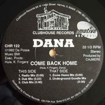 Dana Stovall - Come Back Home Vinyl Vinly Record