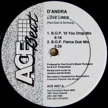 D'Andra - Love Lines Vinyl Vinly Record