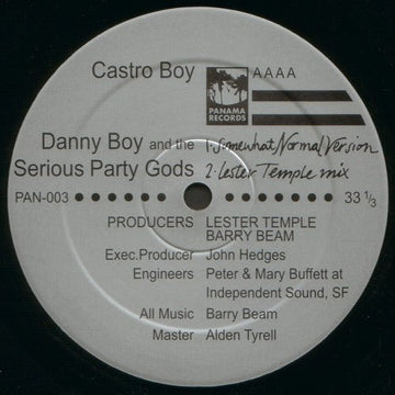 Danny Boy And The Serious Party Gods - Castro Boy Vinyl Vinly Record