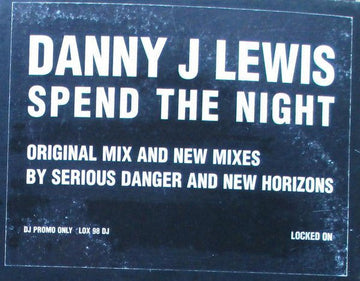 Danny J Lewis - Spend The Night Vinyl Vinly Record