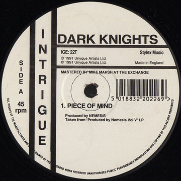 Dark Knights - Piece Of Mind Vinyl Vinly Record