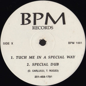 Dave Carlucci & Tony Rodriguez - Tuch Me In A Special Way Vinyl Vinly Record