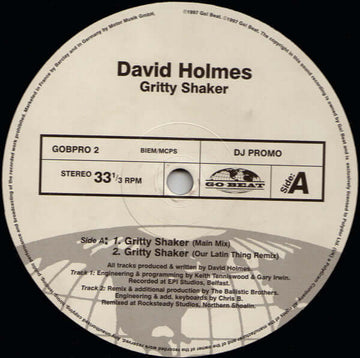 David Holmes - Gritty Shaker Vinyl Vinly Record