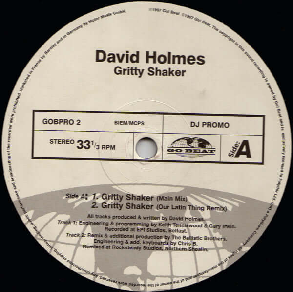 David Holmes - Gritty Shaker Vinyl
