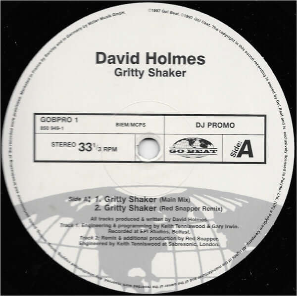 David Holmes - Gritty Shaker Vinyl