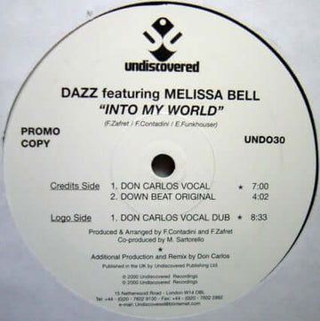 Dazz - Into My World Vinyl Vinly Record