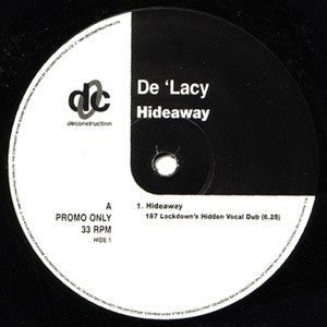 De 'Lacy - Hideaway (Remixes) Vinyl Vinly Record