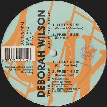Deborah Wilson - Free Vinyl Vinly Record
