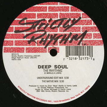Deep Soul - The Rhythmz Vinyl Vinly Record