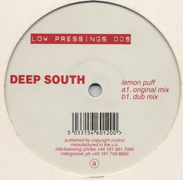 Deep South - Lemon Puff Vinyl Vinly Record