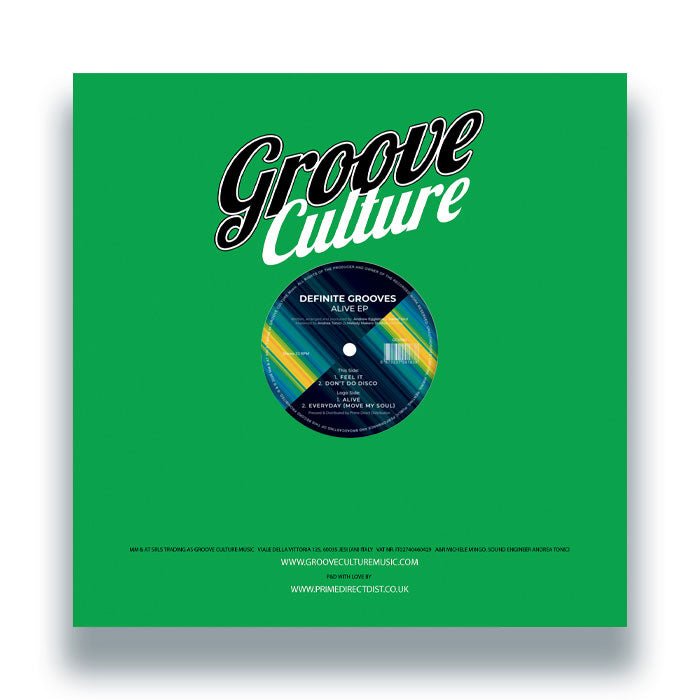Definite Grooves - Alive EP Vinyl