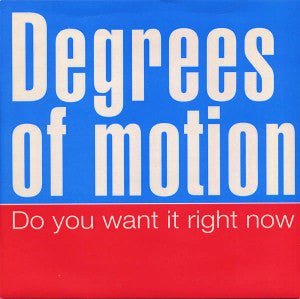 Degrees Of Motion - Do You Want It Right Now Vinyl Vinly Record