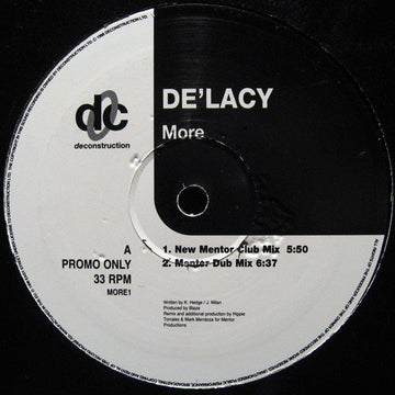 De'Lacy - More Vinyl Vinly Record