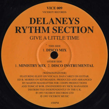 Delaney's Rhythm Section - Give A Little Time Vinyl Vinly Record