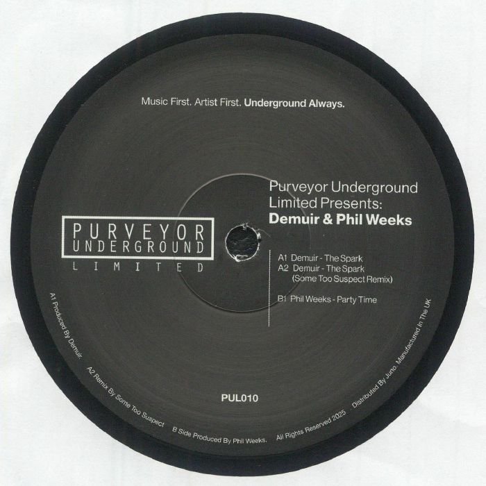 Demuir / Phil Weeks - Purveyor Underground Limited Presents: Demuir & Phil Weeks Vinyl