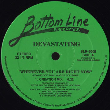 Devastating - Wherever You Are Right Now Vinyl Vinly Record