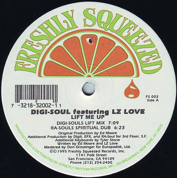Digi - Soul Featuring LZ Love - Lift Me Up Vinyl Vinly Record