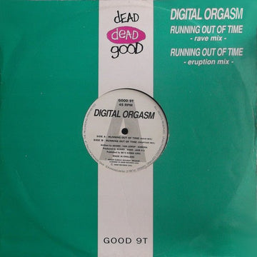 Digital Orgasm - Running Out Of Time Vinyl Vinly Record