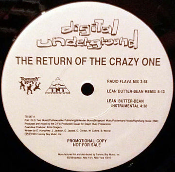 Digital Underground - The Return Of The Crazy One Vinyl Vinly Record