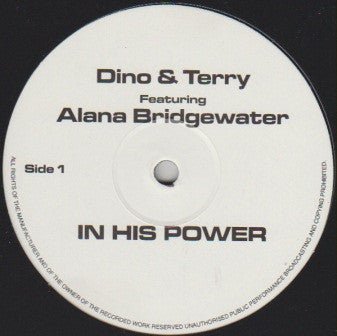 Dino & Terry - In His Power / Ride The Storm Vinyl Vinly Record