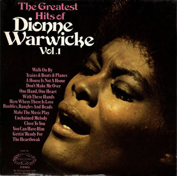 Dionne Warwicke - The Greatest Hits Of Dionne Warwicke Vol. 1 Vinyl Vinly Record