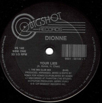 Dionne - Your Lies Vinyl Vinly Record
