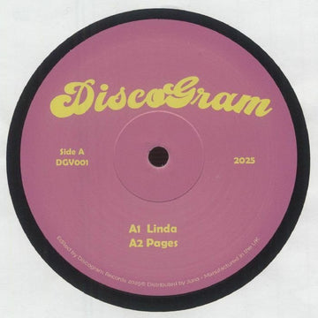 Discogram - DGV 001 Vinyl Vinly Record