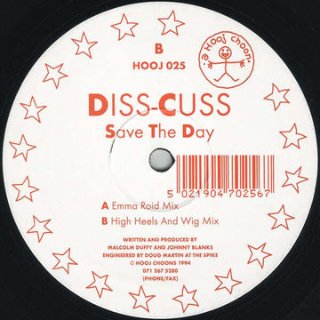 Diss - Cuss - Save The Day Vinyl Vinly Record