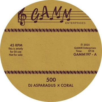 DJ Asparagus x Coral - 500/93 Vinyl Vinly Record