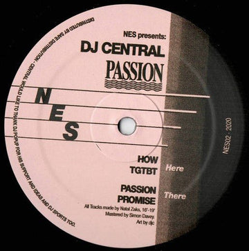 DJ Central - Passion Vinyl Vinly Record
