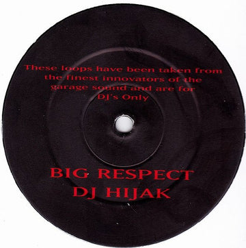 DJ Hijak - Ready Vinyl Vinly Record
