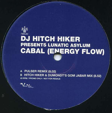 DJ Hitch Hiker Presents Lunatic Asylum - Cabal (Energy Flow) Vinyl Vinly Record