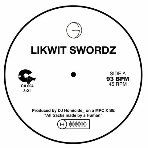 DJ Homicide - Tracks Made By Humans Vinyl - Vinyl Record