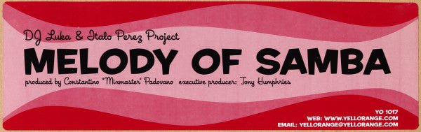 DJ Luka & Italo Perez Project - Melody Of Samba Vinyl