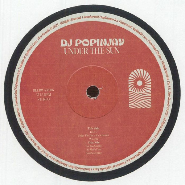 DJ Popinjay Aka Scruscru - Under The Sun EP Vinyl