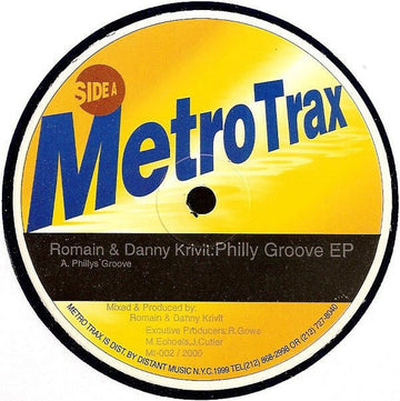 DJ Romain & Danny Krivit - Philly Groove EP Vinyl Vinly Record