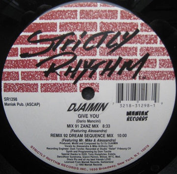 Djaimin - Give You Vinyl Vinly Record