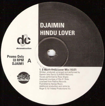 Djaimin - Hindu Lover Vinyl Vinly Record